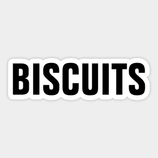 Biscuits Word - Simple Bold Text Sticker